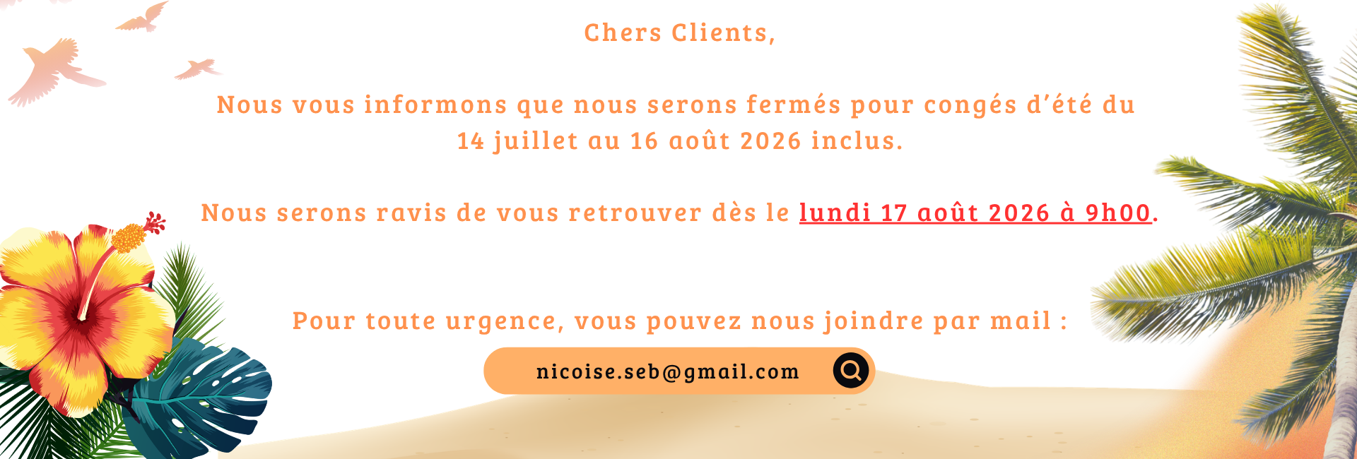 Fermeture été